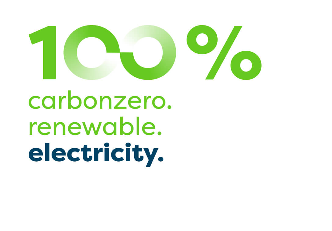 100% carbonzero renewable electricity
