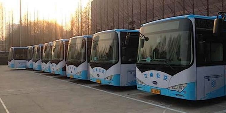 China electric buses